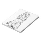Cocker Spaniel Notizblock (Rotiert)