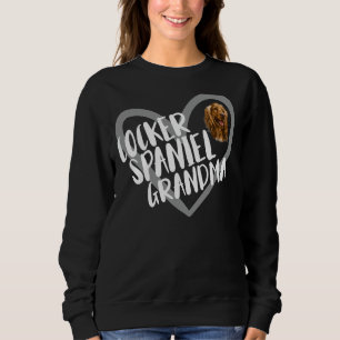 Cocker Spaniel Oma Heart Funny Cocker Spaniel Sweatshirt