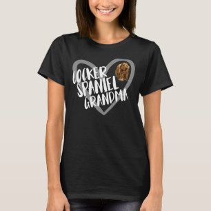 Cocker Spaniel Oma Heart Funny Cocker Spaniel T-Shirt