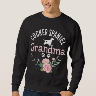 Cocker Spaniel Oma Niedlich Dog Lover Christmas Sweatshirt
