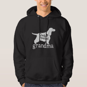 Cocker Spaniel Oma spendet Niedliche Oma Dog Liebe Hoodie