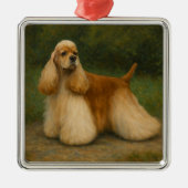 Cocker Spaniel Ornament Aus Metall (Vorne)