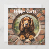 Cocker Spaniel - Ostern Feiertagskarte (Rückseite)