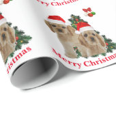 Cocker spaniel Packpapier Weihnachten (Rolleneckpunkt)