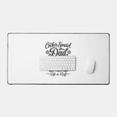 Cocker Spaniel Papa Leben ist rau Vintage Hund Shi Schreibtischunterlage (Tastatur & Maus)