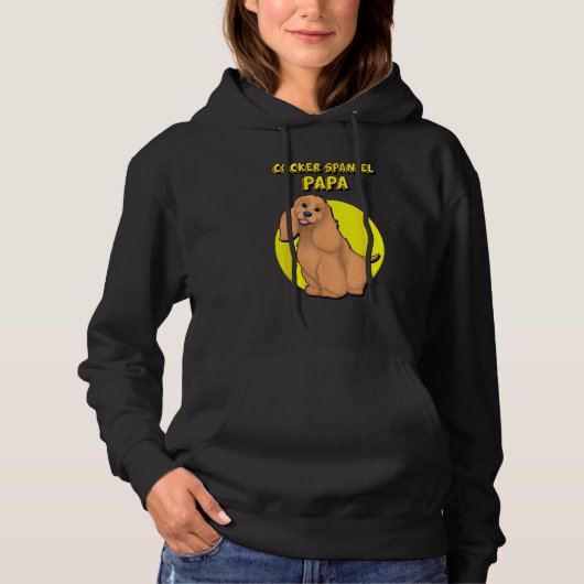 Cocker Spaniel Papa Red Cocker Spaniel Dog Father Hoodie (Vorderseite)