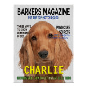Cocker Spaniel Parody Magazine Cover Poster (Vorderseite)