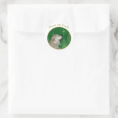 Cocker Spaniel Peace Runder Aufkleber (Tasche)