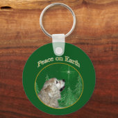 Cocker Spaniel Peace Schlüsselanhänger (Vorderseite)