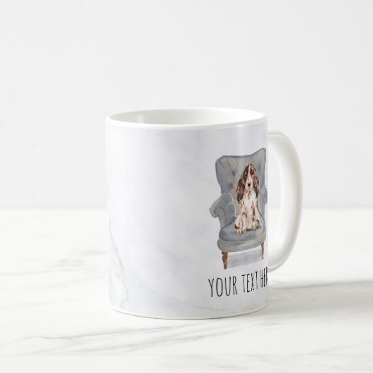 Cocker Spaniel Personalisierte Mug Kaffeetasse (VorderseiteRechts)