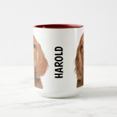 Cocker Spaniel Personalisierte Mug Tasse (Zentrum)