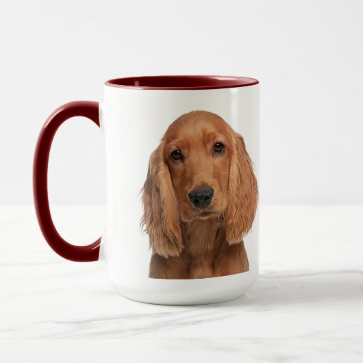 Cocker Spaniel Personalisierte Mug Tasse (Links)
