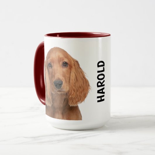 Cocker Spaniel Personalisierte Mug Tasse (Vorderseite Links)