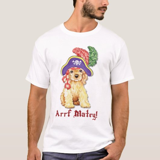 Cocker spaniel-Pirat T-Shirt (Vorderseite)