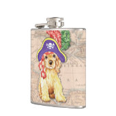 Cocker Spaniel Pirate Flachmann (Links)