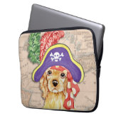 Cocker Spaniel Pirate Laptopschutzhülle (Vorderseite Links)