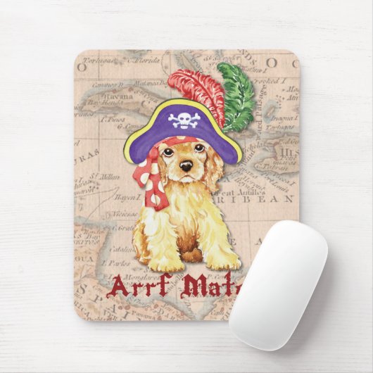 Cocker Spaniel Pirate Mousepad (Mit Mouse)