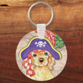Cocker Spaniel Pirate Schlüsselanhänger (Vorderseite)