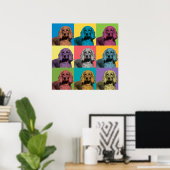 Cocker Spaniel Pop-Art-Poster Poster (Heimbüro)