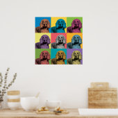 Cocker Spaniel Pop-Art-Poster Poster (Küche)