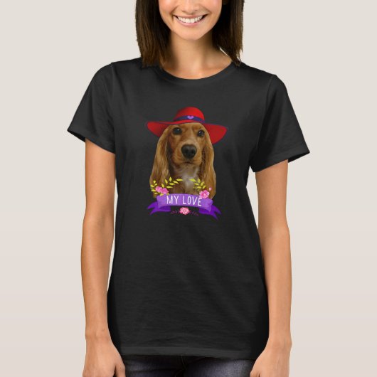 Cocker Spaniel Poplove Cocker Spaniels Vater Mama T-Shirt (Vorderseite)