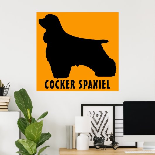 Cocker Spaniel Poster (Heimbüro)