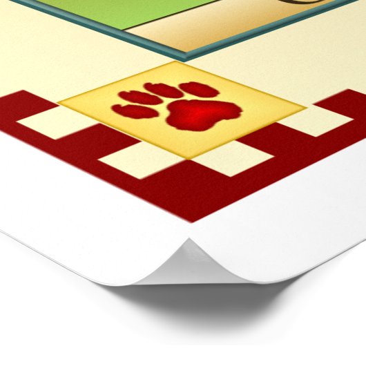 Cocker Spaniel Poster (Ecke)