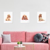 Cocker Spaniel Poster, Cocker Spaniel Lover Gesche Bilderwand Sets (Wohnzimmer)