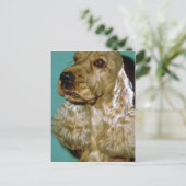 Cocker Spaniel Postkarte (Stehend Vorderseite)