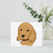 Cocker Spaniel Postkarte (Stehend Vorderseite)