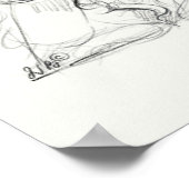 Cocker Spaniel Print | Skizze Poster (Ecke)