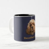 Cocker-Spaniel-Produkte Zweifarbige Tasse (Vorderseite Links)