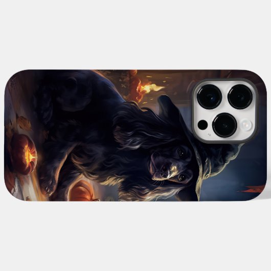 Cocker Spaniel Pumpkins Halloween Beängstigend Case-Mate iPhone Hülle (Rückseite (Horizontal))