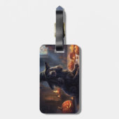 Cocker Spaniel Pumpkins Halloween Beängstigend Gepäckanhänger (Rückseite vertikal)