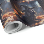 Cocker Spaniel Pumpkins Halloween Beängstigend Geschenkpapier (Rolleneckpunkt)