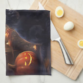 Cocker Spaniel Pumpkins Halloween Beängstigend Geschirrtuch (Viertel Falte)