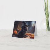 Cocker Spaniel Pumpkins Halloween Beängstigend Karte (Vorderseite)