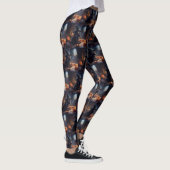 Cocker Spaniel Pumpkins Halloween Beängstigend Leggings (Rechts)