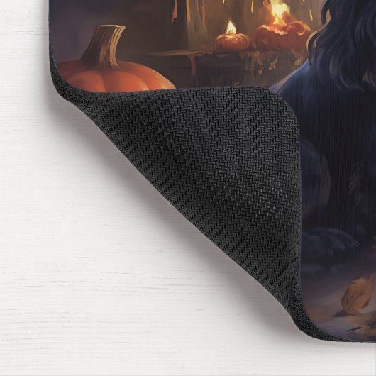 Cocker Spaniel Pumpkins Halloween Beängstigend Mousepad (Ecke)