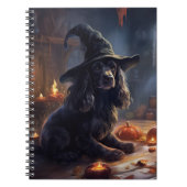 Cocker Spaniel Pumpkins Halloween Beängstigend Notizblock (Vorderseite)