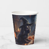 Cocker Spaniel Pumpkins Halloween Beängstigend Pappbecher (Rückseite)
