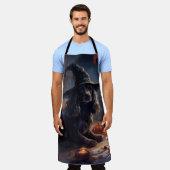 Cocker Spaniel Pumpkins Halloween Beängstigend Schürze (Getragen)