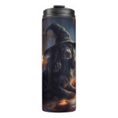 Cocker Spaniel Pumpkins Halloween Beängstigend Thermosbecher (Vorderseite)