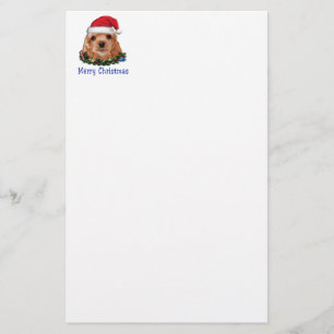 Cocker spaniel Puppi Weihnachten Briefpapier