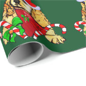 Cocker Spaniel Puppy Christmas Geschenkpapier (Rolleneckpunkt)