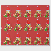 Cocker Spaniel Puppy Christmas Geschenkpapier (Flach)