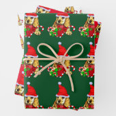 Cocker Spaniel Puppy Christmas Geschenkpapier Set (Beispiel)