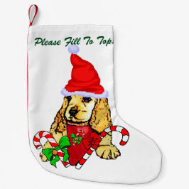 Cocker Spaniel Puppy Christmas Kleiner Weihnachtsstrumpf