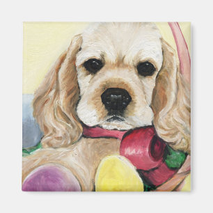 Cocker Spaniel Puppy Easter Magnet