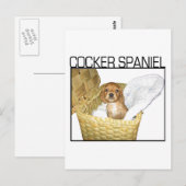 Cocker Spaniel Puppy! Postkarte (Vorne/Hinten)